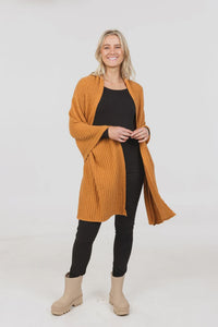 Ribbed Wrap | Ginger