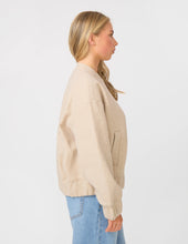 Load image into Gallery viewer, Stella &amp; Gemma Bomber Jacket | Oat
