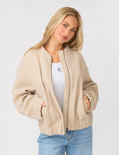 Load image into Gallery viewer, Stella &amp; Gemma Bomber Jacket | Oat
