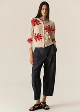 Load image into Gallery viewer, Lask Daisy Cardigan | Ecru/Red
