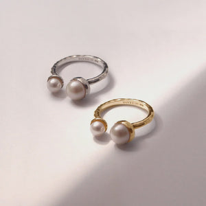 Riviera Double Pearl Ring