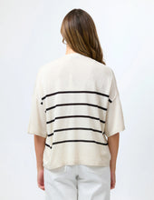 Load image into Gallery viewer, Stella + Gemma | Indy Knit | Natural/Black Stripe

