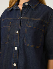 Load image into Gallery viewer, Stella + Gemma | Reese Denim Shirt | Indigo
