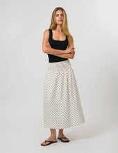 Load image into Gallery viewer, Stella + Gemma | Zita Skirt | White/Black Spot
