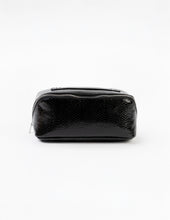 Load image into Gallery viewer, Stella + Gemma Voyage Cosmetic Bag | Black Croc
