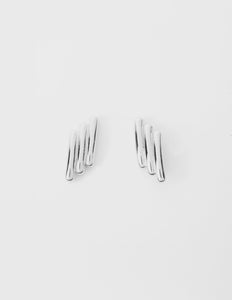 Earring Silver Solid Bars