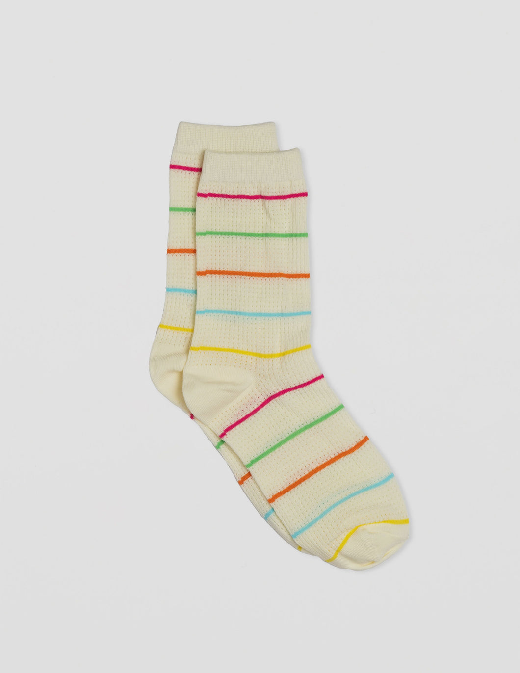 Waffle Stripe Socks