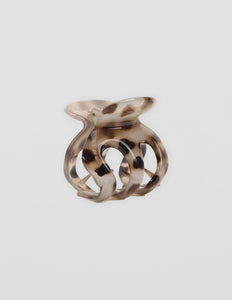 Hair Claw | Clam Leopard Print