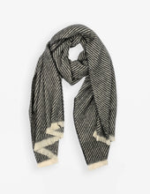 Load image into Gallery viewer, Stella + Gemma Stripes Scarf | Black
