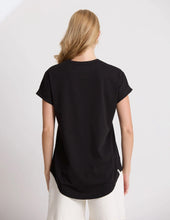 Load image into Gallery viewer, Soho Cuff V Tee | Black

