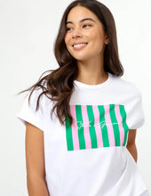Load image into Gallery viewer, Stella + Gemma | Soho Cuff Tee | Picnic Stripes
