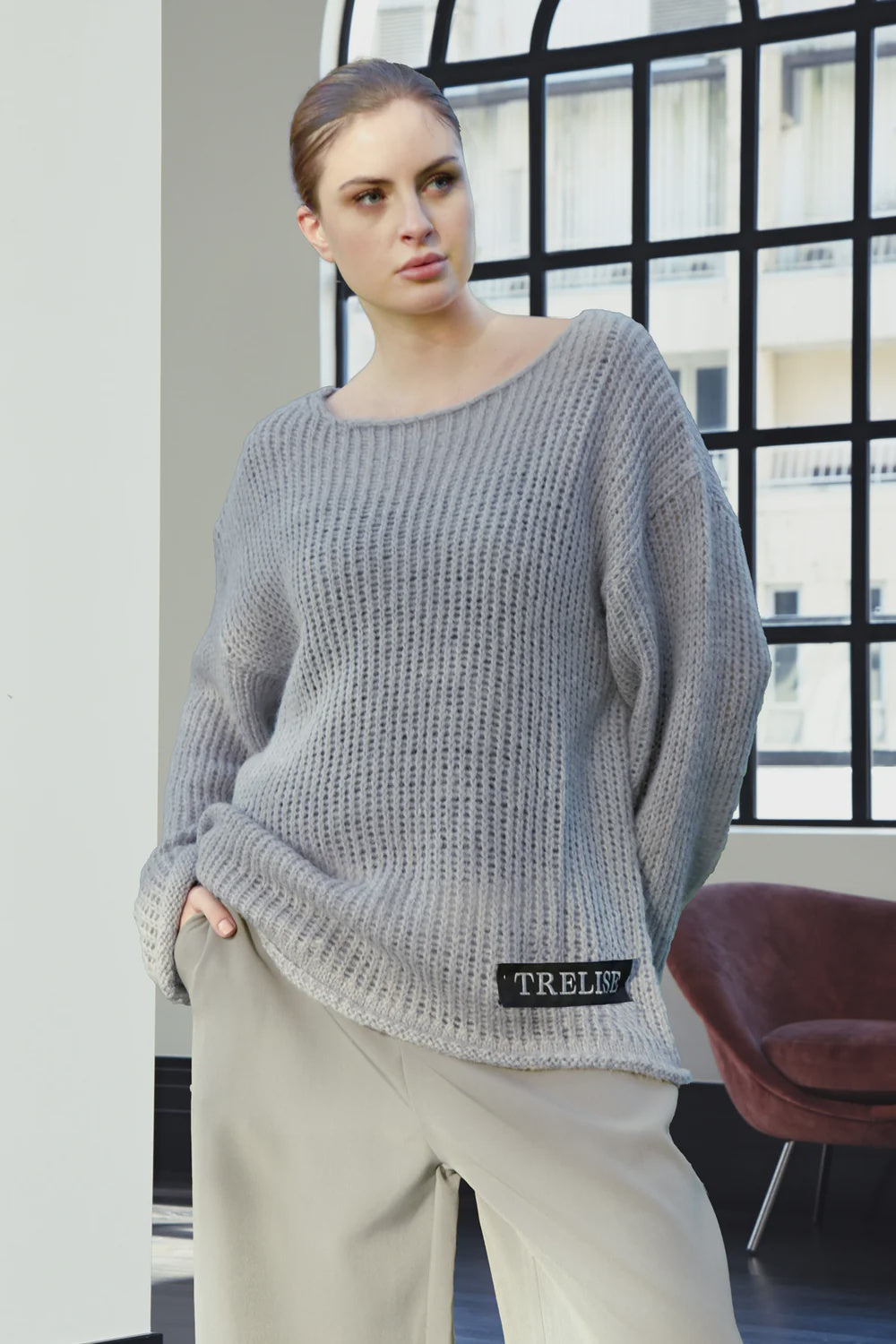 Jumper | On Slouch Nine | Stone