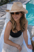 Load image into Gallery viewer, Hat | Cindy Raffia Western w Natural Trim
