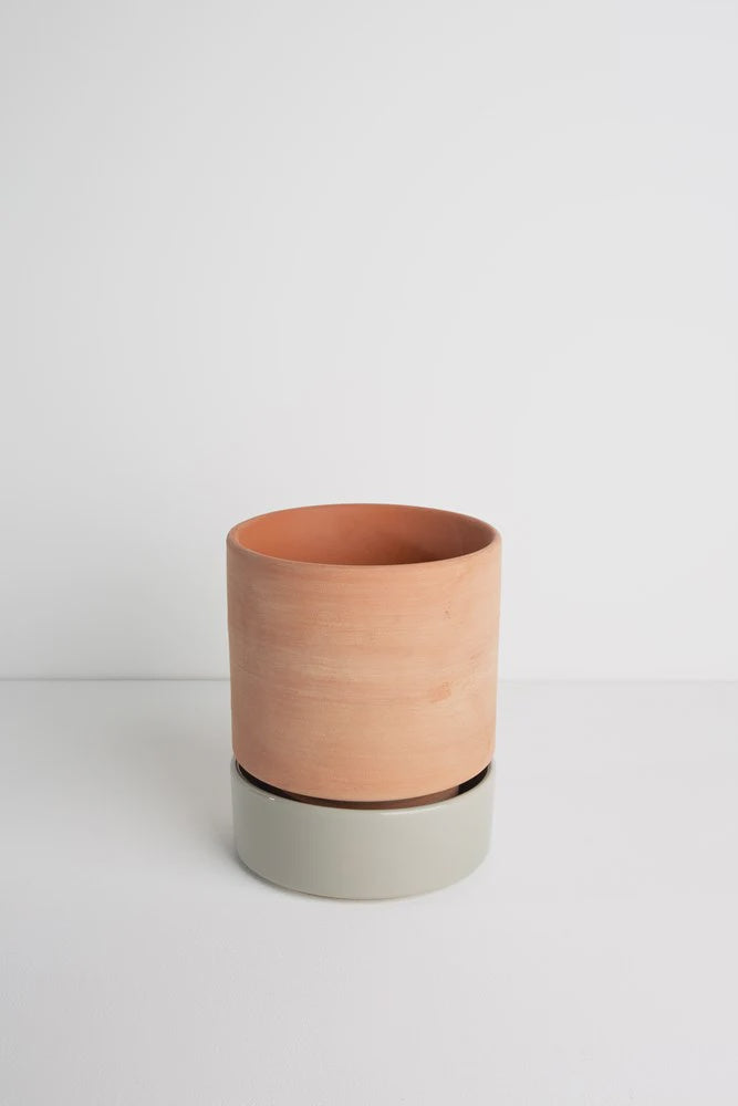 Grace Planter | Rose Terracotta + Sage