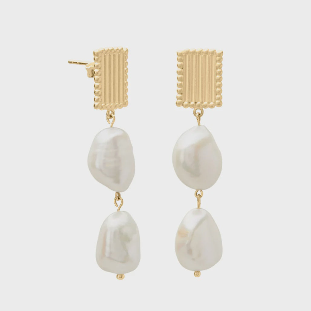 Aphrodite Goddess Pearl Earrings