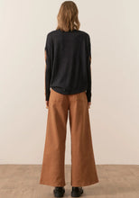 Load image into Gallery viewer, Bennet Contrast Drape Knit | Charcoal/Toffee
