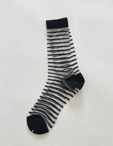 Sheer / Black Stripe - Socks