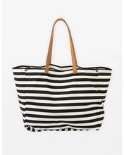 Load image into Gallery viewer, Bodrum Tote | Black Stripe
