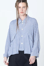 Load image into Gallery viewer, Company Of Strangers | Poised Shirt Jacket | Blue Shirting
