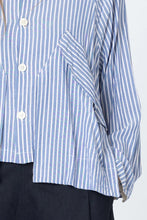 Load image into Gallery viewer, Company Of Strangers | Poised Shirt Jacket | Blue Shirting
