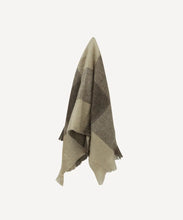 Load image into Gallery viewer, Beige Brown Plaid Fringe Throw

