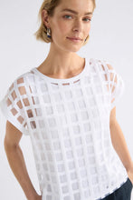 Load image into Gallery viewer, Grid Burnout Top | White
