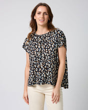 Load image into Gallery viewer, Clio Blouse | Navy Leopard
