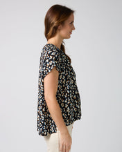 Load image into Gallery viewer, Clio Blouse | Navy Leopard
