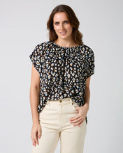 Load image into Gallery viewer, Clio Blouse | Navy Leopard
