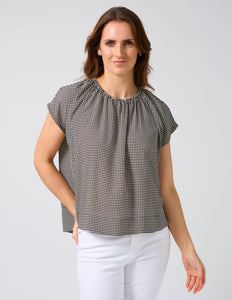 Clio Blouse | Black and White