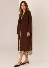 Load image into Gallery viewer, POL Cohen Long Wool Coat | Walnut
