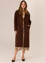 Load image into Gallery viewer, POL Cohen Long Wool Coat | Walnut
