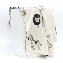 Load image into Gallery viewer, Cotton Jungle Throw | Black/Natural
