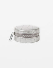Load image into Gallery viewer, Jewel Box | Small Round | Silver Croc
