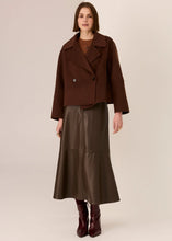 Load image into Gallery viewer, POL Cohen Cropped Wool Coat | Walnut
