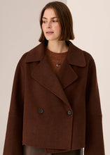 Load image into Gallery viewer, POL Cohen Cropped Wool Coat | Walnut
