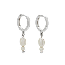 Load image into Gallery viewer, Earring | Double Pearl Huggies
