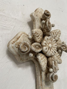 Flores Cross | Whitewash Clay