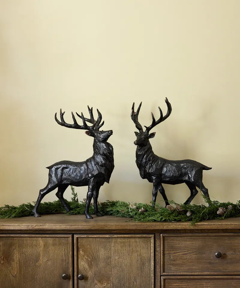 Head Turning Black Stag