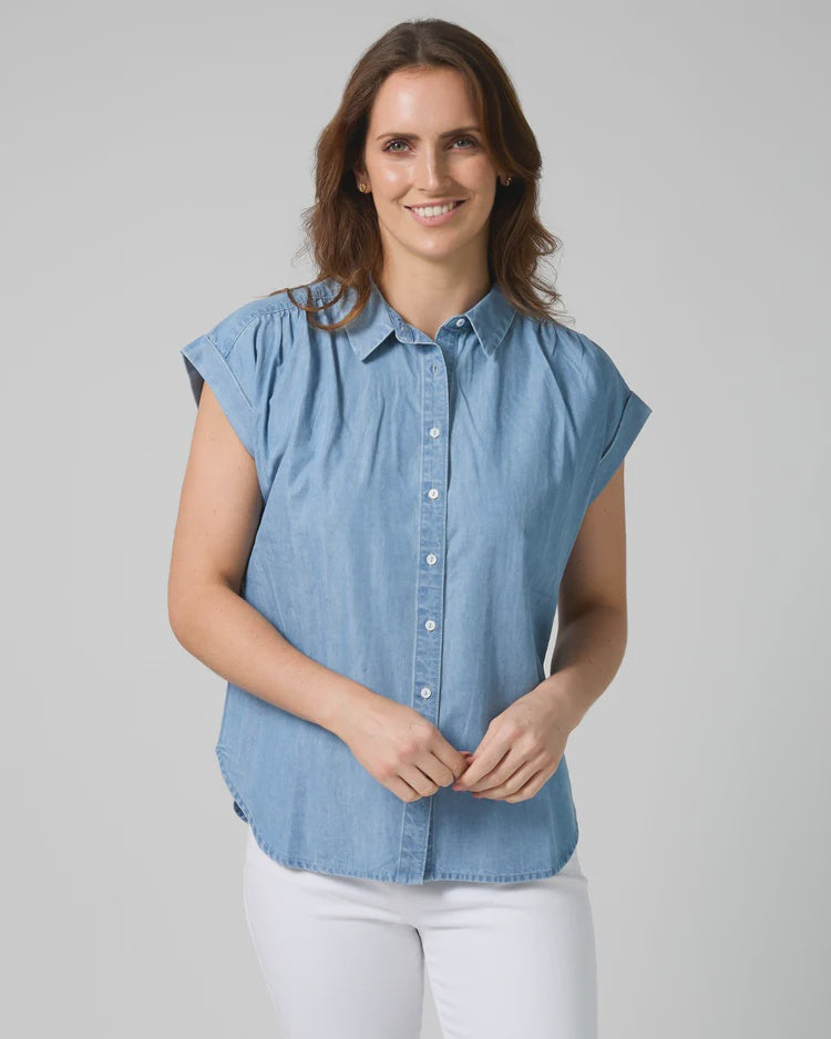 Kelly Blouse | Light Wash