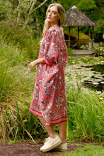 Load image into Gallery viewer, Kaftan Kutie Dress | Pink Border
