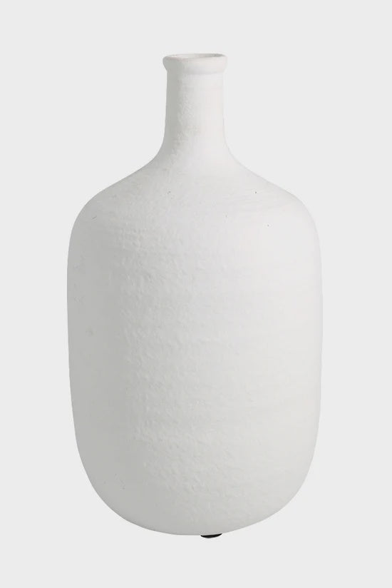 Irina White Bottle Vase | Large