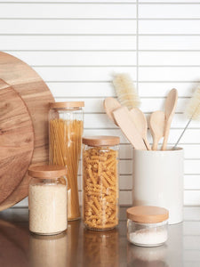 Storage Jar with Wooden Lid | Large