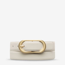 Load image into Gallery viewer, Final Loop Belt | Ivory Nappa| Gold
