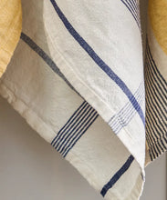 Load image into Gallery viewer, Cotton Linen Marine Blue Teatowel

