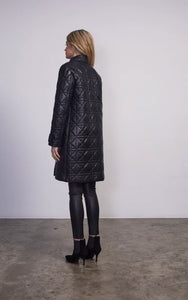Marmont Leather Coat | Black