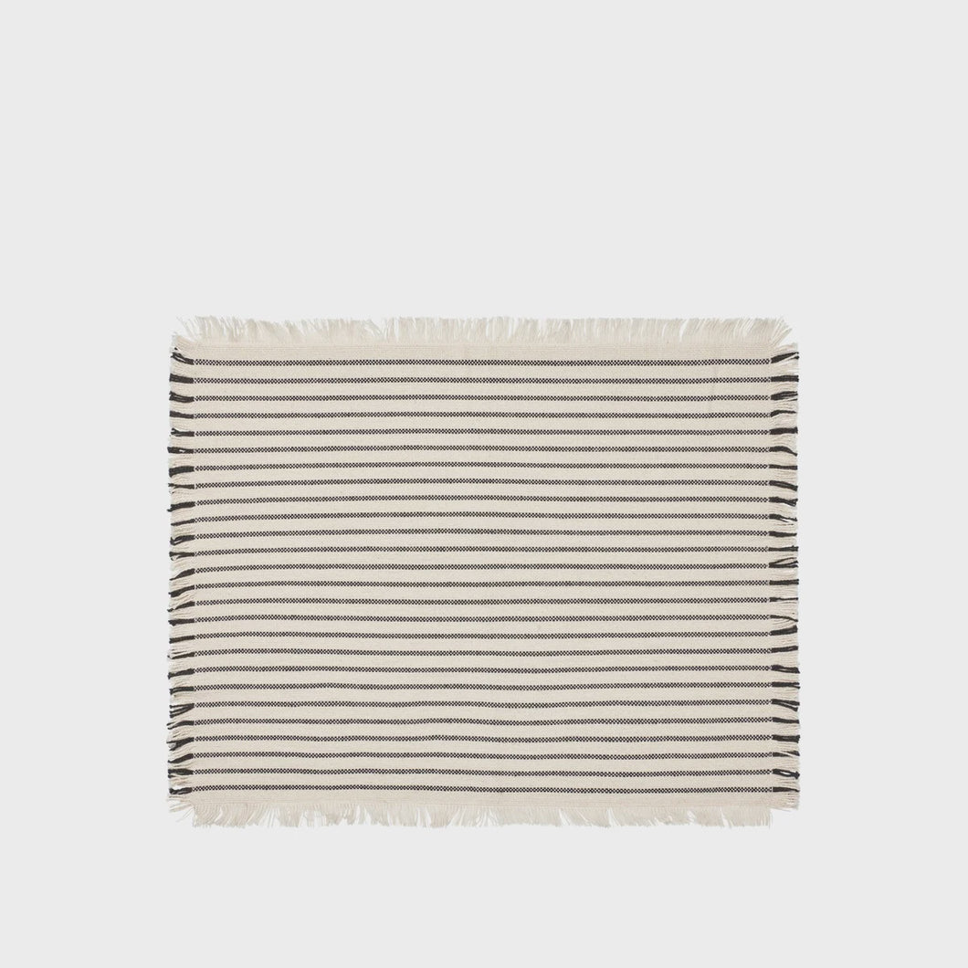 Elouise Placemat S|2 -Off White | Black