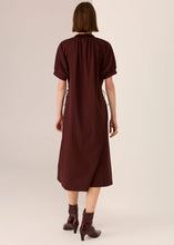 Load image into Gallery viewer, POL Tech Drawcord Dress | Merlot
