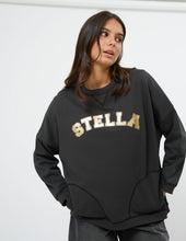 Load image into Gallery viewer, Stella + Gemma | Newport Pocket Sweatshirt | Aged Black Varisty
