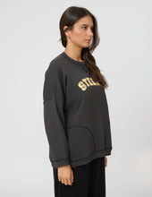 Load image into Gallery viewer, Stella + Gemma | Newport Pocket Sweatshirt | Aged Black Varisty

